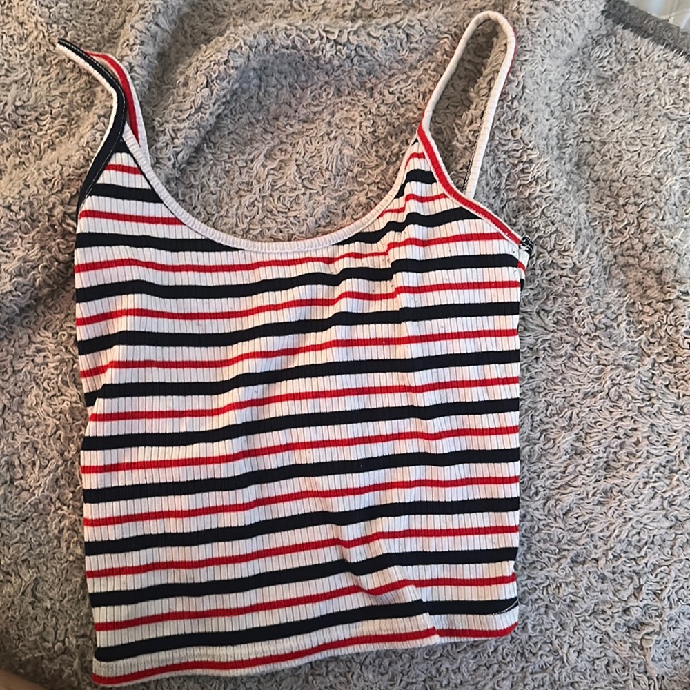 red white and blue cami top